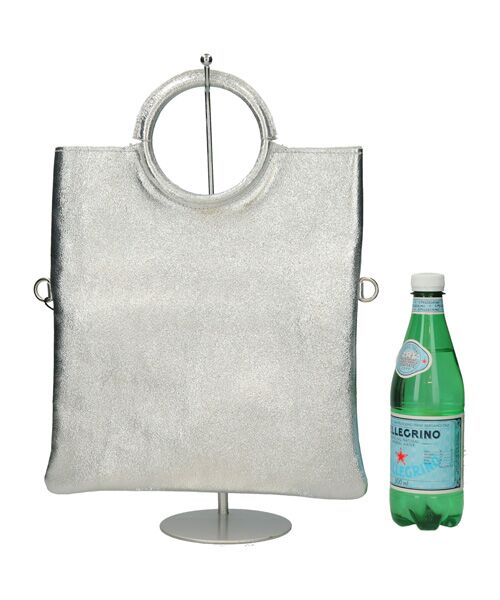 INTER-CHAUSSURES / インター ショシュール ハンドバッグ | 【ANDREA CARDONE ITALI】ラウンドハンドルメタリックレザーバッグ | 詳細26