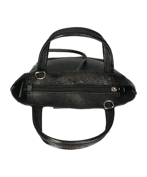 INTER-CHAUSSURES / インター ショシュール トートバッグ | 【ANDREA CARDONE ITALI】メタリックレザーミニトートバッグ | 詳細6