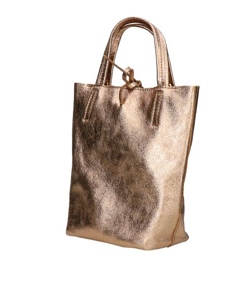 INTER-CHAUSSURES / インター ショシュール トートバッグ | 【ANDREA CARDONE ITALI】メタリックレザーミニトートバッグ | 詳細10