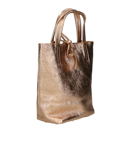 INTER-CHAUSSURES / インター ショシュール トートバッグ | 【ANDREA CARDONE ITALI】メタリックレザーミニトートバッグ | 詳細12