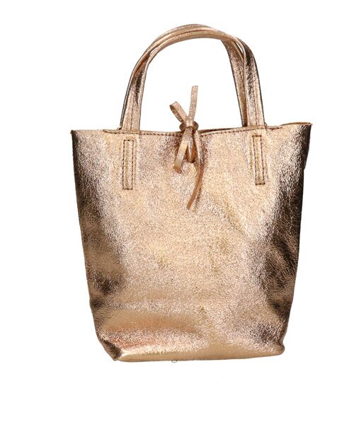 INTER-CHAUSSURES / インター ショシュール トートバッグ | 【ANDREA CARDONE ITALI】メタリックレザーミニトートバッグ | 詳細13