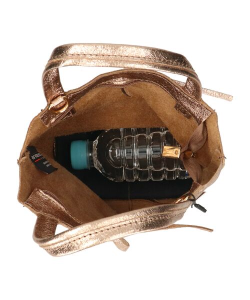 INTER-CHAUSSURES / インター ショシュール トートバッグ | 【ANDREA CARDONE ITALI】メタリックレザーミニトートバッグ | 詳細16