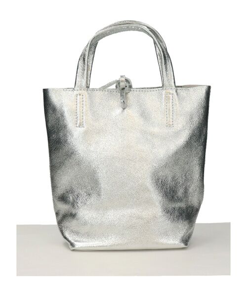 INTER-CHAUSSURES / インター ショシュール トートバッグ | 【ANDREA CARDONE ITALI】メタリックレザーミニトートバッグ | 詳細19