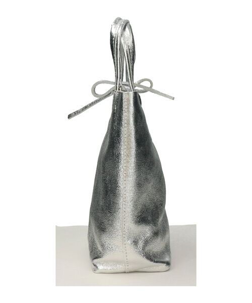 INTER-CHAUSSURES / インター ショシュール トートバッグ | 【ANDREA CARDONE ITALI】メタリックレザーミニトートバッグ | 詳細21