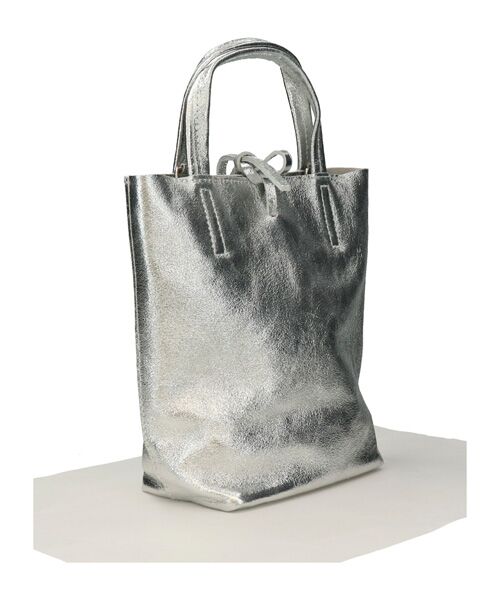 INTER-CHAUSSURES / インター ショシュール トートバッグ | 【ANDREA CARDONE ITALI】メタリックレザーミニトートバッグ | 詳細22