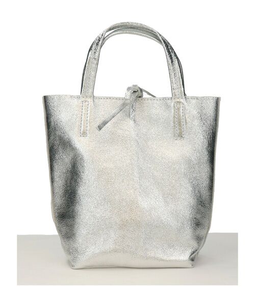INTER-CHAUSSURES / インター ショシュール トートバッグ | 【ANDREA CARDONE ITALI】メタリックレザーミニトートバッグ | 詳細23