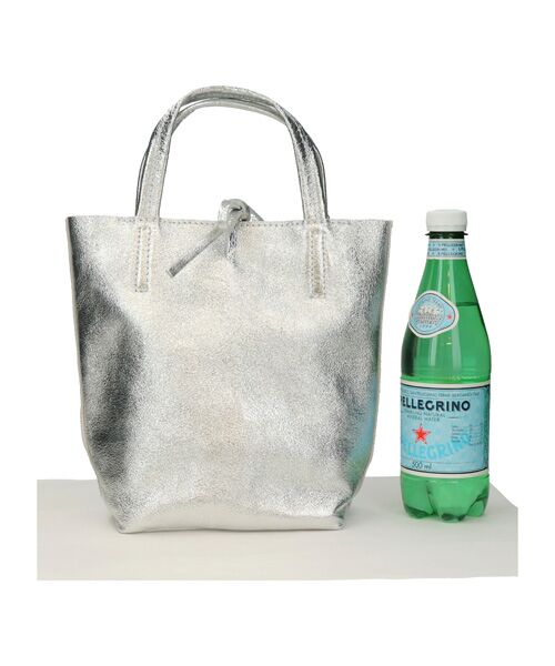 INTER-CHAUSSURES / インター ショシュール トートバッグ | 【ANDREA CARDONE ITALI】メタリックレザーミニトートバッグ | 詳細24