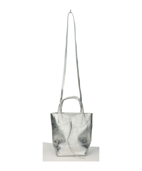 INTER-CHAUSSURES / インター ショシュール トートバッグ | 【ANDREA CARDONE ITALI】メタリックレザーミニトートバッグ | 詳細29