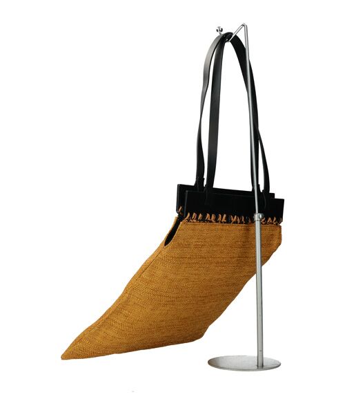 INTER-CHAUSSURES / インター ショシュール かごバック | 【ROBERTO PANCANI】異素材コンビトートバッグ | 詳細3