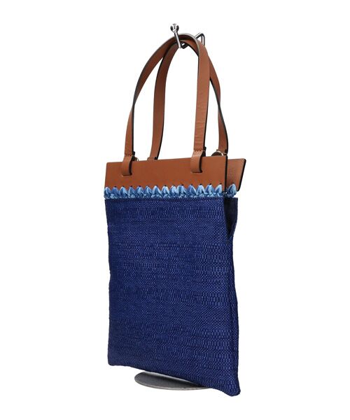 INTER-CHAUSSURES / インター ショシュール かごバック | 【ROBERTO PANCANI】異素材コンビミディアムトートバッグ | 詳細1