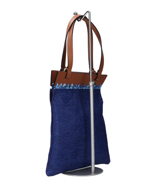 INTER-CHAUSSURES / インター ショシュール かごバック | 【ROBERTO PANCANI】異素材コンビミディアムトートバッグ | 詳細3