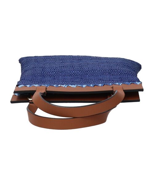 INTER-CHAUSSURES / インター ショシュール かごバック | 【ROBERTO PANCANI】異素材コンビミディアムトートバッグ | 詳細7