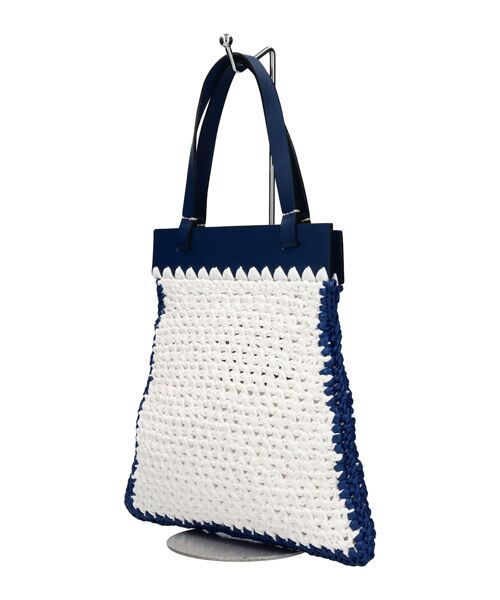 INTER-CHAUSSURES / インター ショシュール かごバック | 【ROBERTO PANCANI】レザーハンドルラフィアトートバッグ | 詳細1