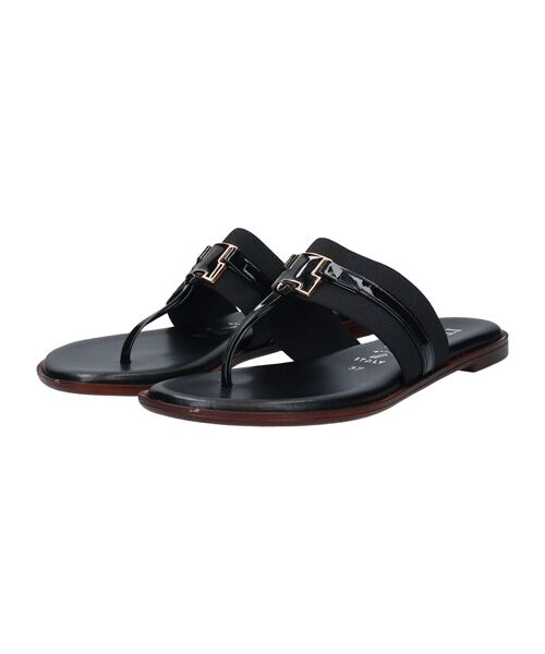 INTER-CHAUSSURES / インター ショシュール サンダル | 【ITALIAN SHOEMAKERS】スクエアメタルトングミュール | 詳細1