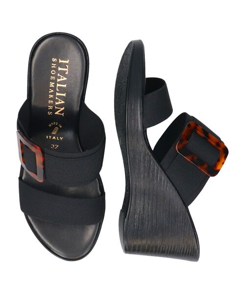 INTER-CHAUSSURES / インター ショシュール サンダル | 【ITALIAN SHOEMAKERS】べっ甲風バックルサンダル | 詳細5