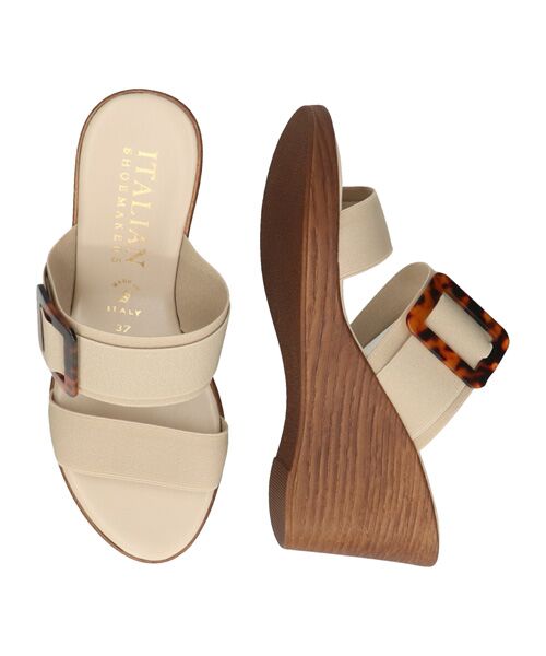 INTER-CHAUSSURES / インター ショシュール サンダル | 【ITALIAN SHOEMAKERS】べっ甲風バックルサンダル | 詳細11