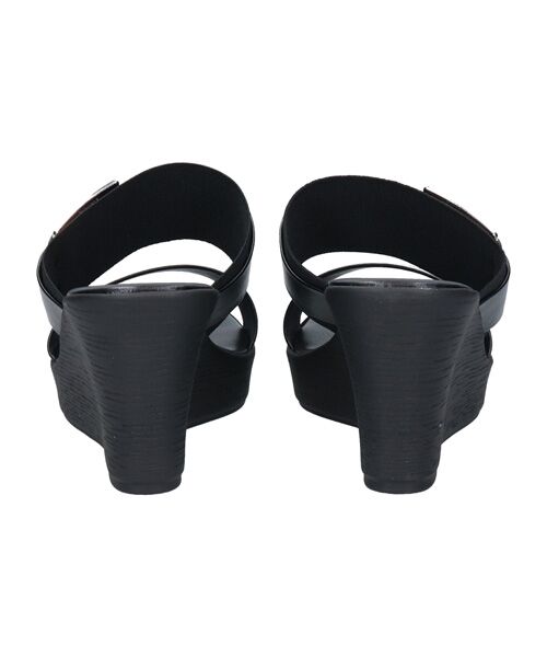 INTER-CHAUSSURES / インター ショシュール サンダル | 【ITALIAN SHOEMAKERS】スクエアメタルウェッジヒールミュール | 詳細3