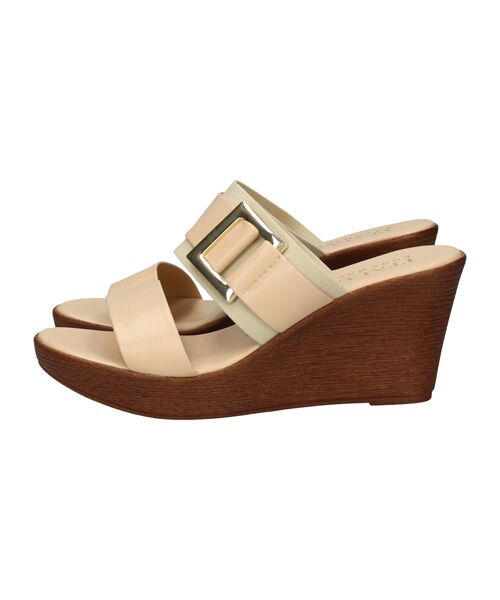 INTER-CHAUSSURES / インター ショシュール サンダル | 【ITALIAN SHOEMAKERS】スクエアメタルウェッジヒールミュール | 詳細7