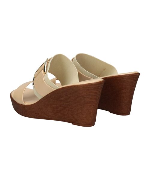 INTER-CHAUSSURES / インター ショシュール サンダル | 【ITALIAN SHOEMAKERS】スクエアメタルウェッジヒールミュール | 詳細8