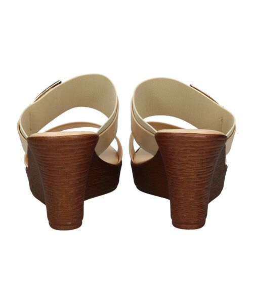 INTER-CHAUSSURES / インター ショシュール サンダル | 【ITALIAN SHOEMAKERS】スクエアメタルウェッジヒールミュール | 詳細9