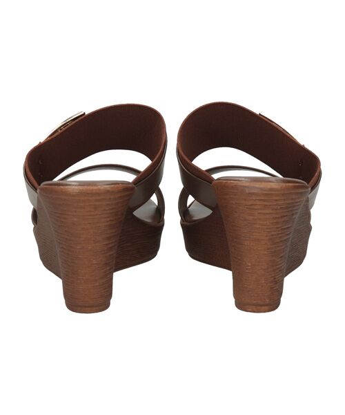 INTER-CHAUSSURES / インター ショシュール サンダル | 【ITALIAN SHOEMAKERS】スクエアメタルウェッジヒールミュール | 詳細15