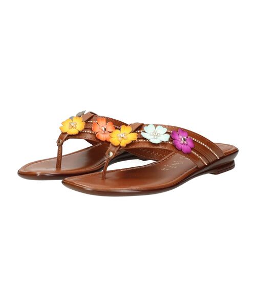 INTER-CHAUSSURES / インター ショシュール サンダル | 【ITALIAN SHOEMAKERS】フラワートングサンダル | 詳細1