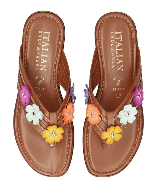 INTER-CHAUSSURES / インター ショシュール サンダル | 【ITALIAN SHOEMAKERS】フラワートングサンダル | 詳細5