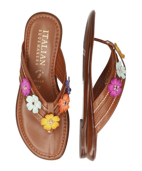 INTER-CHAUSSURES / インター ショシュール サンダル | 【ITALIAN SHOEMAKERS】フラワートングサンダル | 詳細6