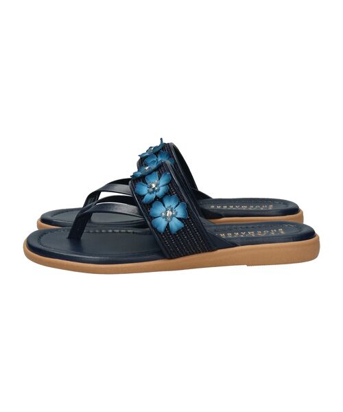INTER-CHAUSSURES / インター ショシュール サンダル | 【ITALIAN SHOEMAKERS】フラワーベルトフラットトングサンダル | 詳細9