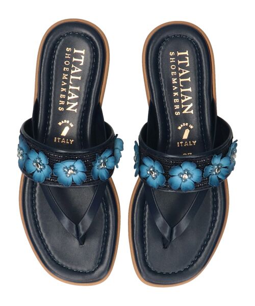 INTER-CHAUSSURES / インター ショシュール サンダル | 【ITALIAN SHOEMAKERS】フラワーベルトフラットトングサンダル | 詳細12