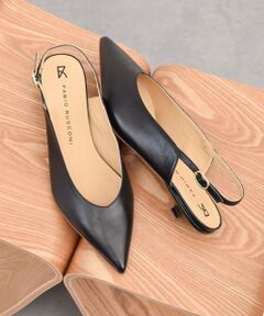 INTER-CHAUSSURES / インター ショシュール パンプス | 【FABIO RUSCONI】キトゥンヒールバックバンドパンプス