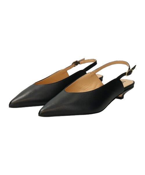 INTER-CHAUSSURES / インター ショシュール パンプス | 【FABIO RUSCONI】キトゥンヒールバックバンドパンプス | 詳細1