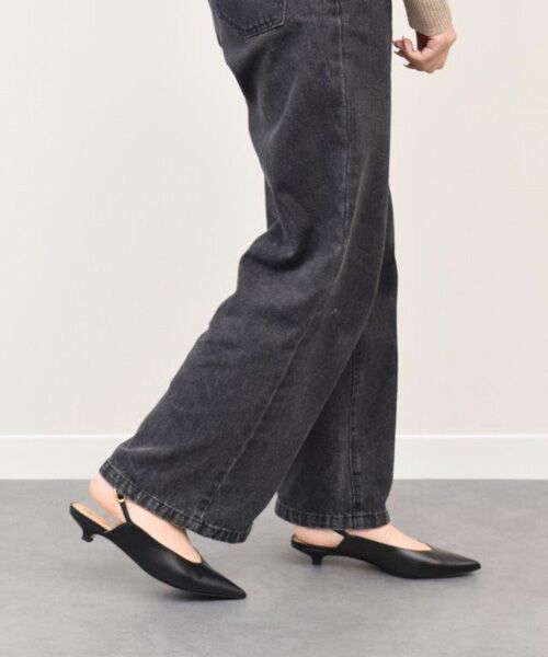 INTER-CHAUSSURES / インター ショシュール パンプス | 【FABIO RUSCONI】キトゥンヒールバックバンドパンプス | 詳細8