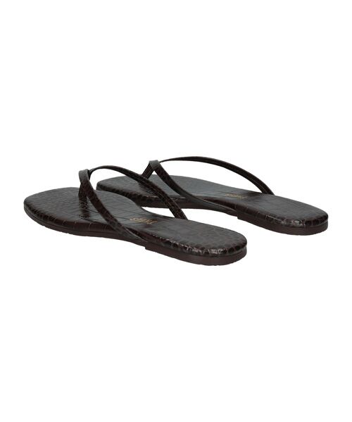INTER-CHAUSSURES / インター ショシュール サンダル | 【TKEES】スクエアトウクロコトングサンダル | 詳細3
