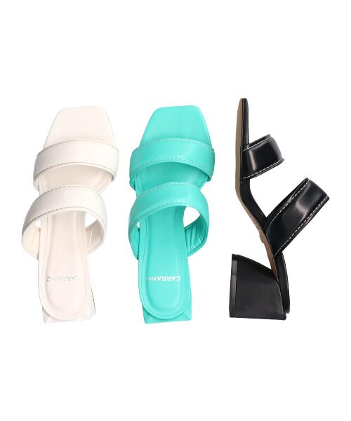 INTER-CHAUSSURES / インター ショシュール サンダル | 【CARRANO】ダブルストラップスクエアトゥサンダル-(62000C) | 詳細25