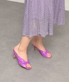 INTER-CHAUSSURES / インター ショシュール サンダル | 【CARRANO】スクエアトゥツイストミュールサンダル-(62001C)