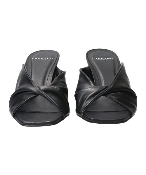 INTER-CHAUSSURES / インター ショシュール サンダル | 【CARRANO】スクエアトゥツイストミュールサンダル-(62001C) | 詳細1