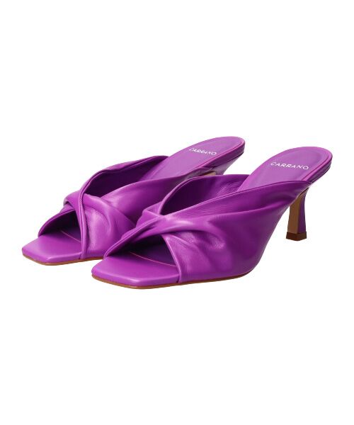 INTER-CHAUSSURES / インター ショシュール サンダル | 【CARRANO】スクエアトゥツイストミュールサンダル-(62001C) | 詳細20