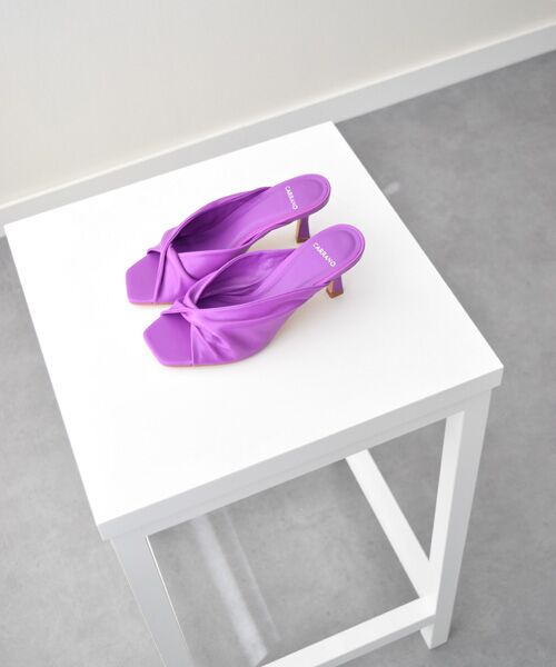 INTER-CHAUSSURES / インター ショシュール サンダル | 【CARRANO】スクエアトゥツイストミュールサンダル-(62001C) | 詳細26