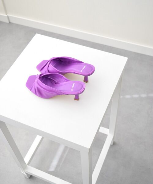 INTER-CHAUSSURES / インター ショシュール サンダル | 【CARRANO】スクエアトゥツイストミュールサンダル-(62001C) | 詳細27