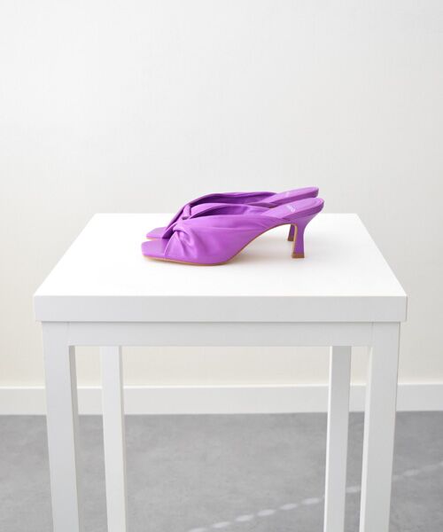 INTER-CHAUSSURES / インター ショシュール サンダル | 【CARRANO】スクエアトゥツイストミュールサンダル-(62001C) | 詳細28