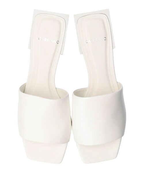 INTER-CHAUSSURES / インター ショシュール サンダル | 【CARRANO】スクエアトゥミュールサンダル-(62005C) | 詳細12