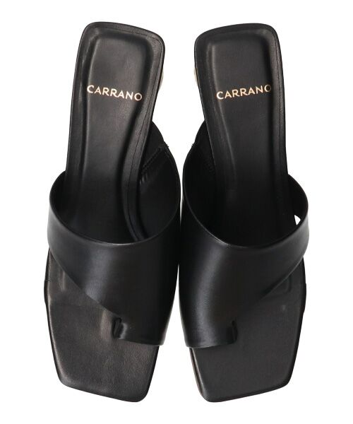 INTER-CHAUSSURES / インター ショシュール サンダル | 【CARRANO】スクエアトゥトングミュールサンダル-(62006C) | 詳細5