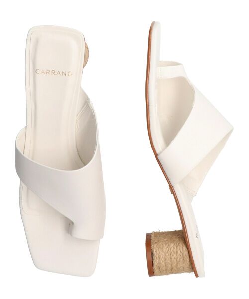 INTER-CHAUSSURES / インター ショシュール サンダル | 【CARRANO】スクエアトゥトングミュールサンダル-(62006C) | 詳細14