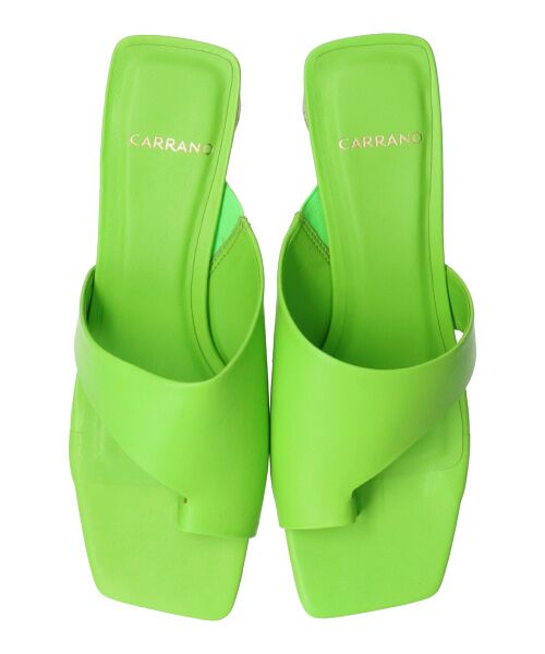 INTER-CHAUSSURES / インター ショシュール サンダル | 【CARRANO】スクエアトゥトングミュールサンダル-(62006C) | 詳細20