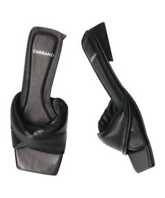 INTER-CHAUSSURES / インター ショシュール サンダル | 【CARRANO】スクエアトゥツイストミュールサンダル-(62013C)