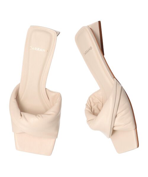 INTER-CHAUSSURES / インター ショシュール サンダル | 【CARRANO】スクエアトゥツイストミュールサンダル-(62013C) | 詳細14