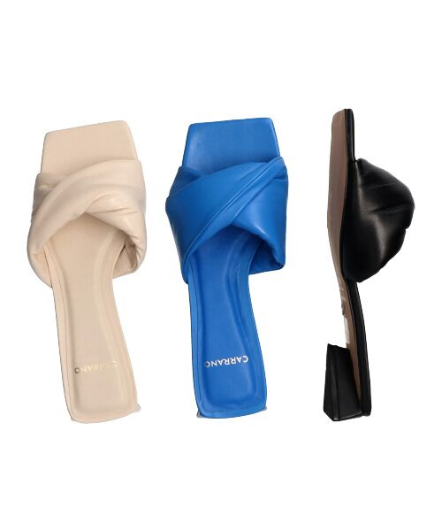 INTER-CHAUSSURES / インター ショシュール サンダル | 【CARRANO】スクエアトゥツイストミュールサンダル-(62013C) | 詳細22