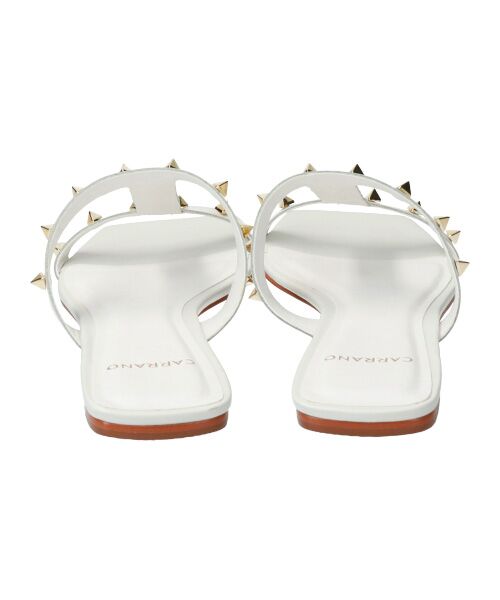 INTER-CHAUSSURES / インター ショシュール サンダル | 【CARRANO】スクエアトゥスタッズフラットサンダル-(62200C) | 詳細12