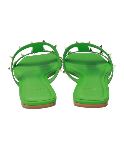 INTER-CHAUSSURES / インター ショシュール サンダル | 【CARRANO】スクエアトゥスタッズフラットサンダル-(62200C) | 詳細26